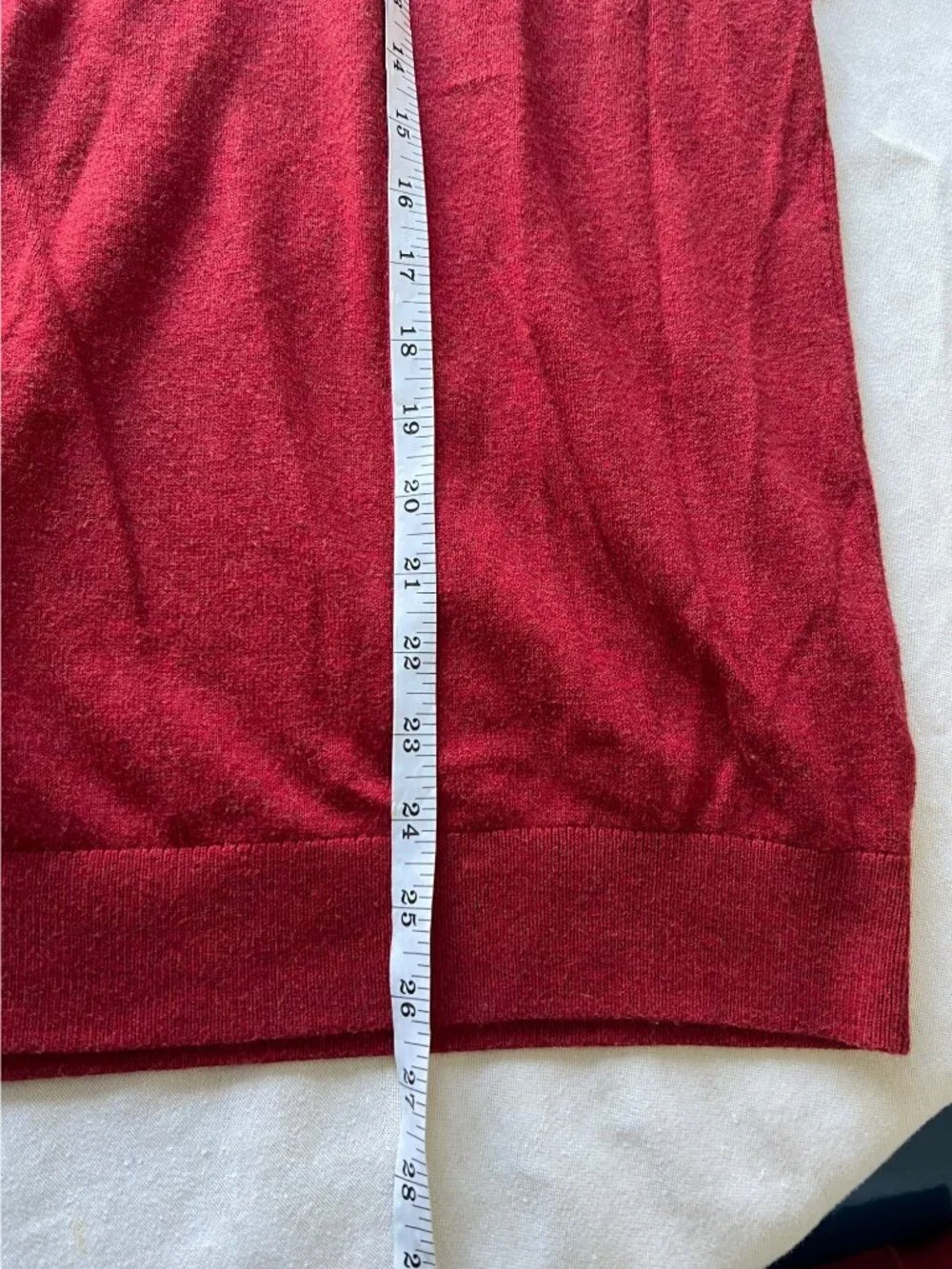 Banana Republic Premium Lux Yarn Red Long Sleeve Crewneck Sweater Men's XL